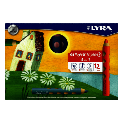 CAJA LAPIZ LYRA GROOVE 3 EN 1 X 12 L3831120