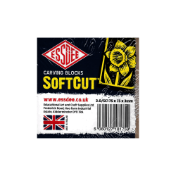 LAMINA LINOLEO GRABADO X1 ESSDEE 7.5X7.5cm 3mm RF 3.0/SC1