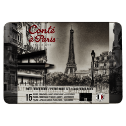 CAJA LAPICES Y BARRAS CARBONCILLO CONTE 15PCS