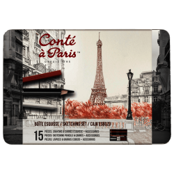 CAJA LAPICES Y BARRAS ESBOZO CONTE 15 PCS