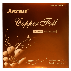 HOJILLA DE ORO ARTMATE 14X14CM 25 HOJAS RF AM-C-25