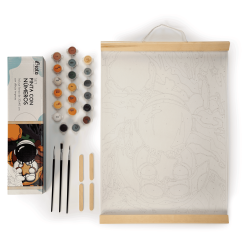 KIT PINTA POR NUMEROS 30X40CM W7698 ASTRONAUT