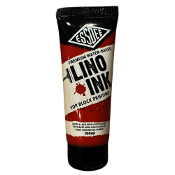 TINTA LINOLEO BASE AGUA 100ml ESSDEE ROJO 