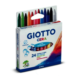 CAJA CRAYONES GIOTTO X24 COLORES + ESPATULA PLASTICA