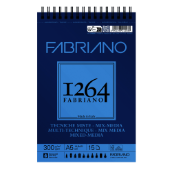 BITACORA FABRIANO 1264 TENICAS MIXTAS A5 15H 300G 19100642