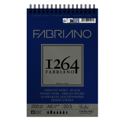 BITACORA FABRIANO 1264 DIBUJO NEGRO A5 20H 180G 19100651 