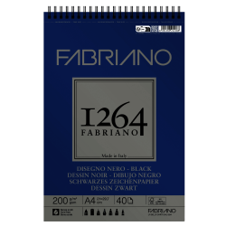 BITACORA FABRIANO 1264 DIBUJO NEGRO A4 40H 200G 19100652