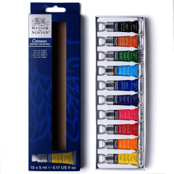 ESTUCHE ACUARELA COTMAN 5ML X10 COLORES WINSO