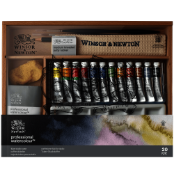 CAJA  ACUARELAS TUBO PROF WINSOR 20PCS 190815