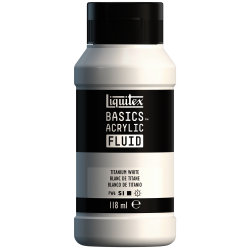 ACRILICO FLUIDO LIQUITEX | 118ML | RF 432 | BLANCO DE TITANIO          